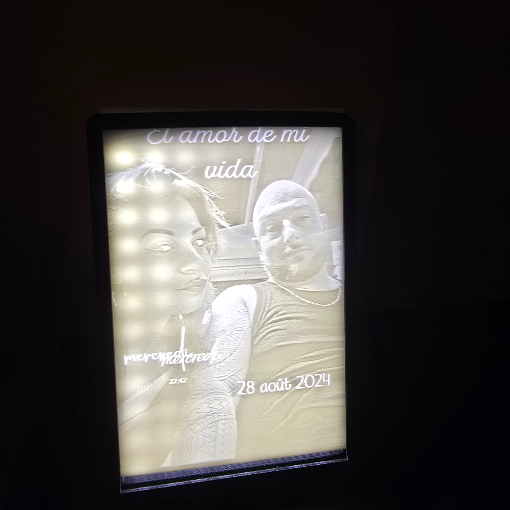 cadre photo lumineux