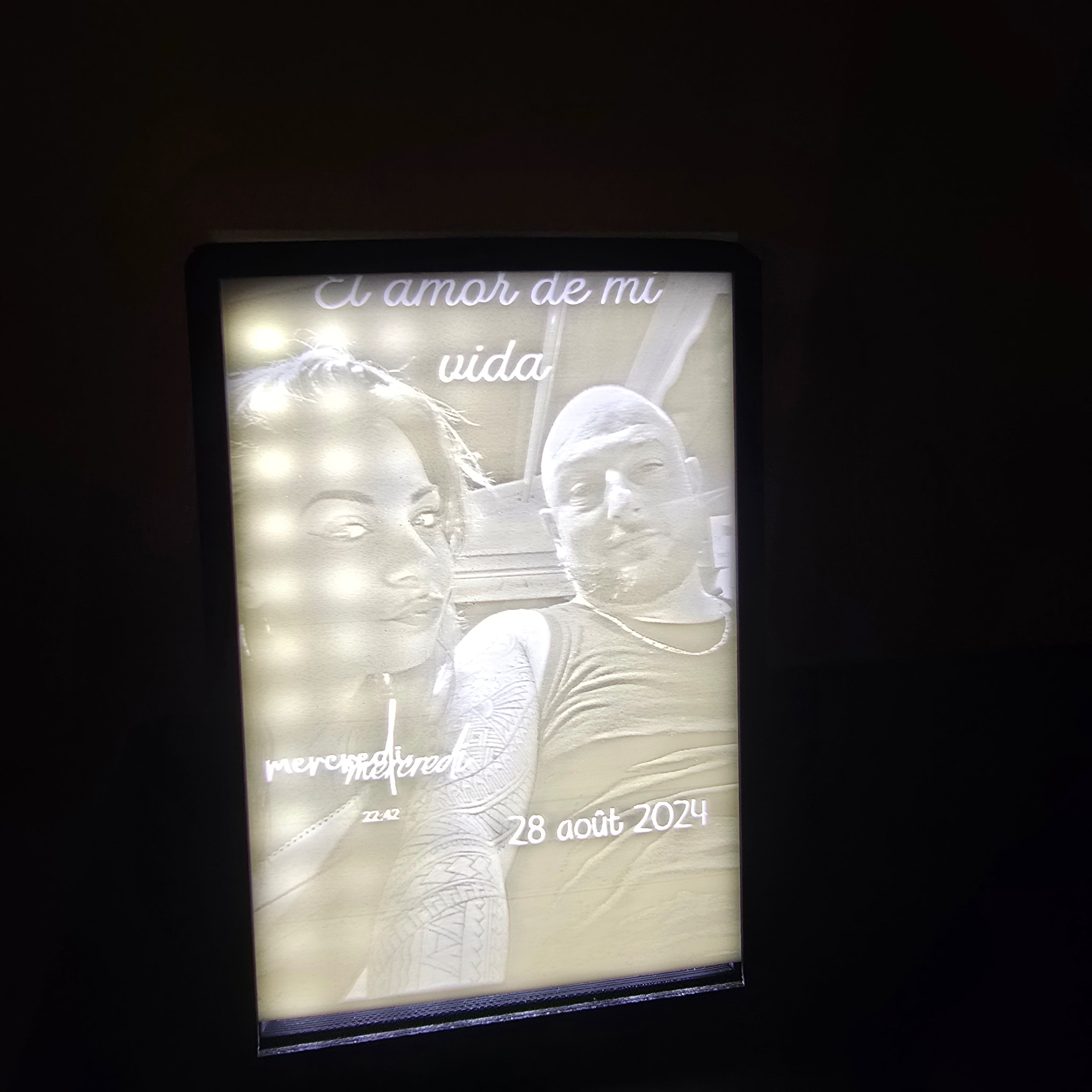 cadre photo lumineux