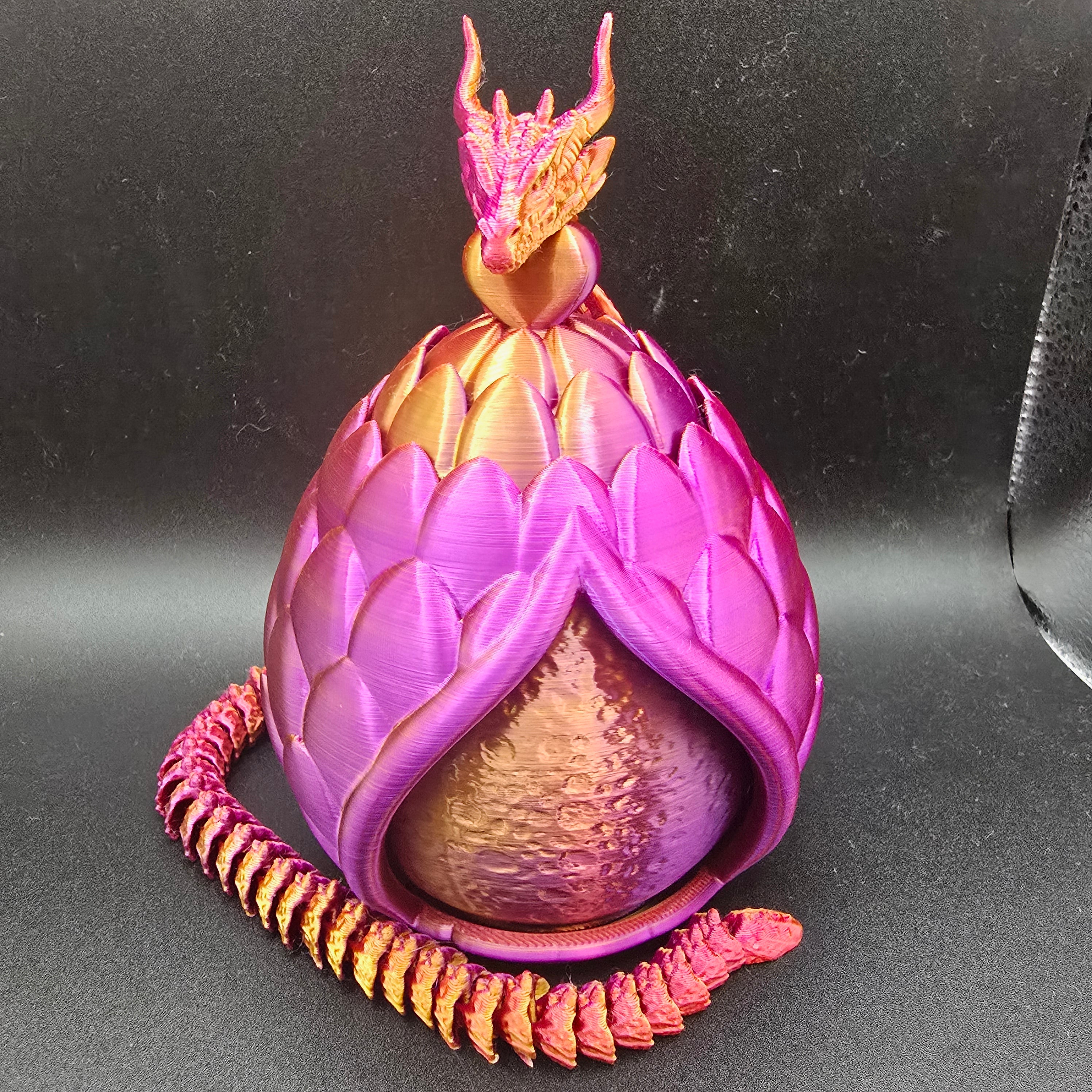 oeuf de rangement + dragon 44cm
