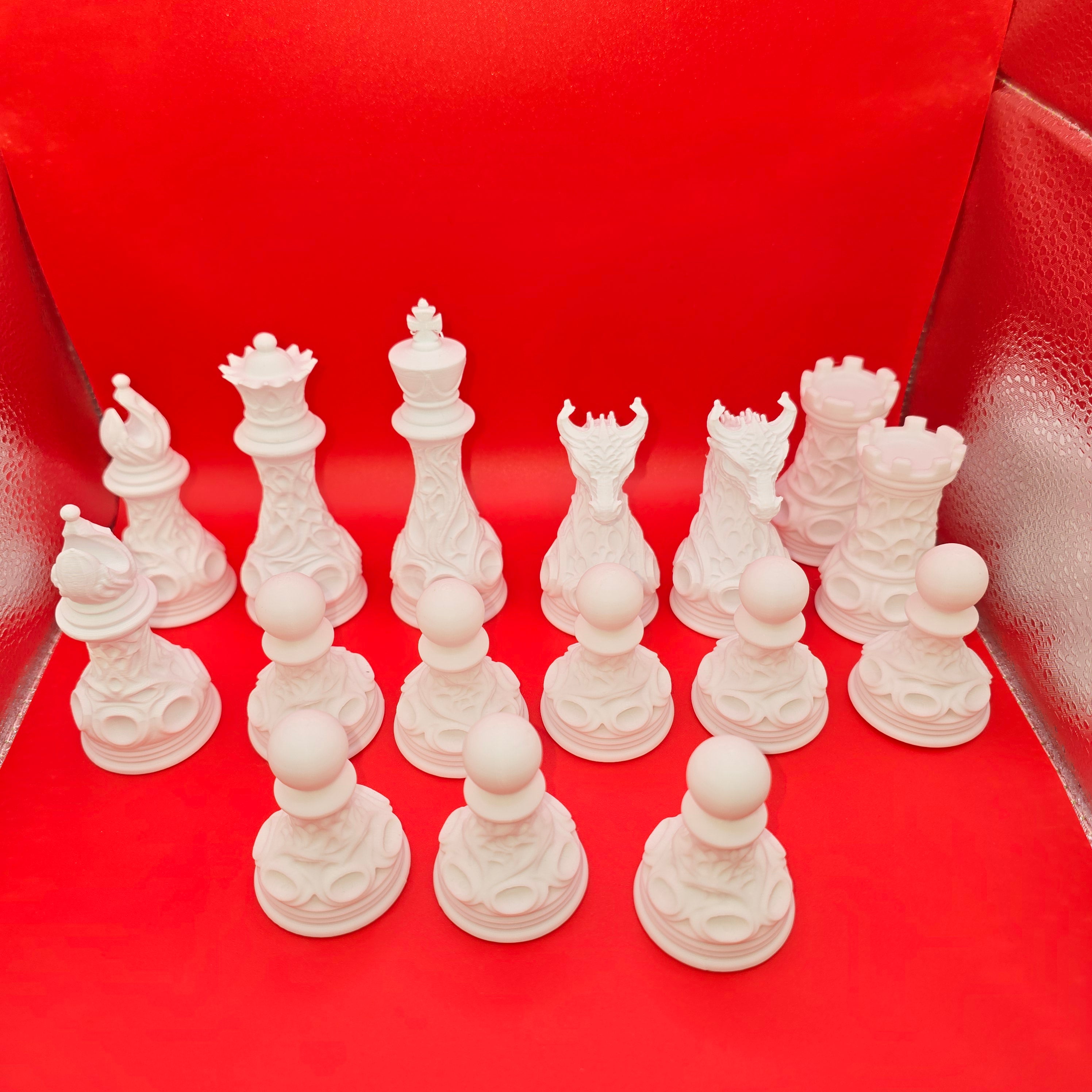 pions echec style medievale (32 pièces)