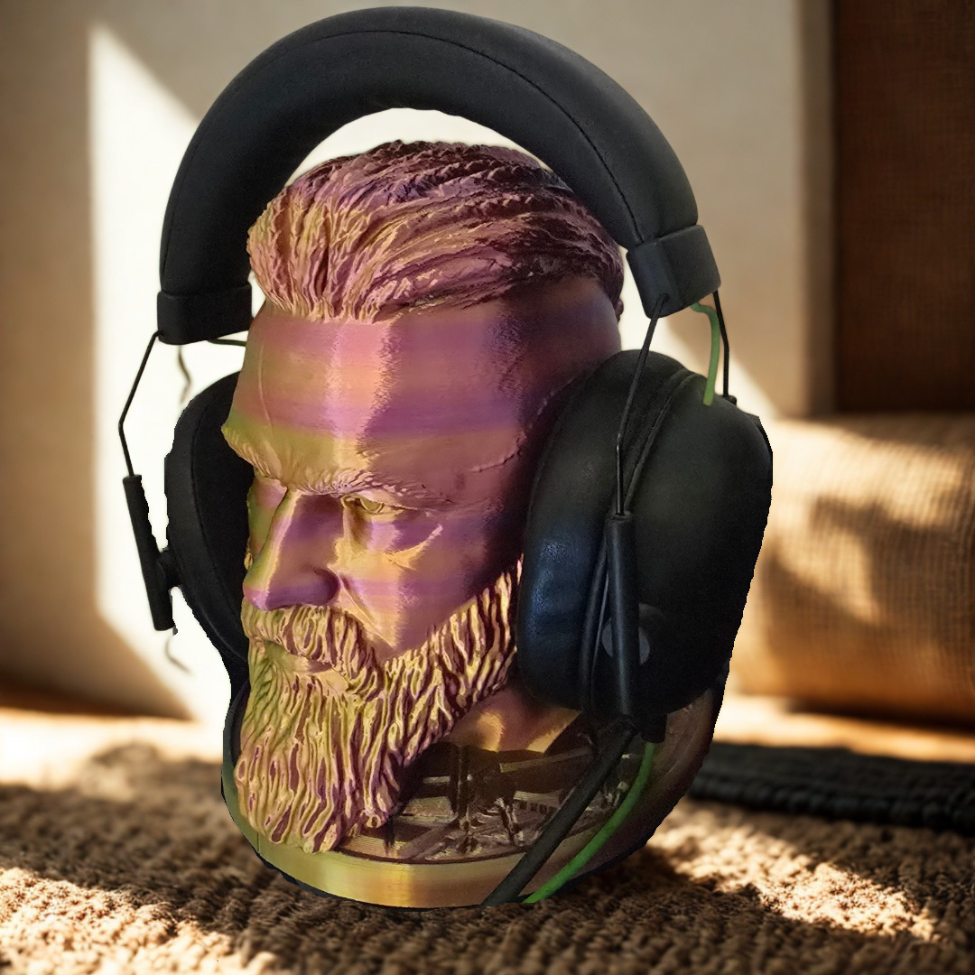 Support casque tête