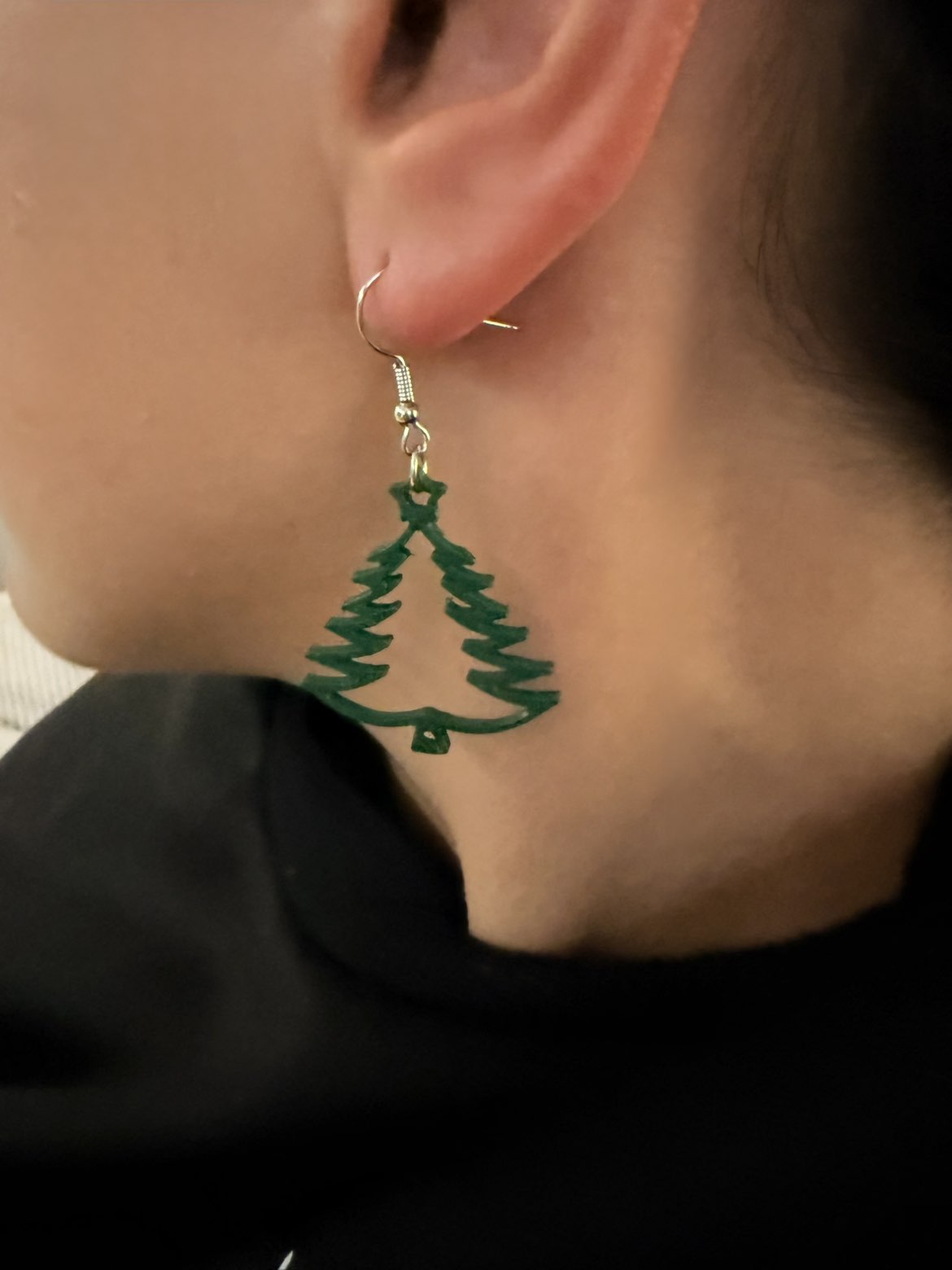 boucle d'oreille sapin