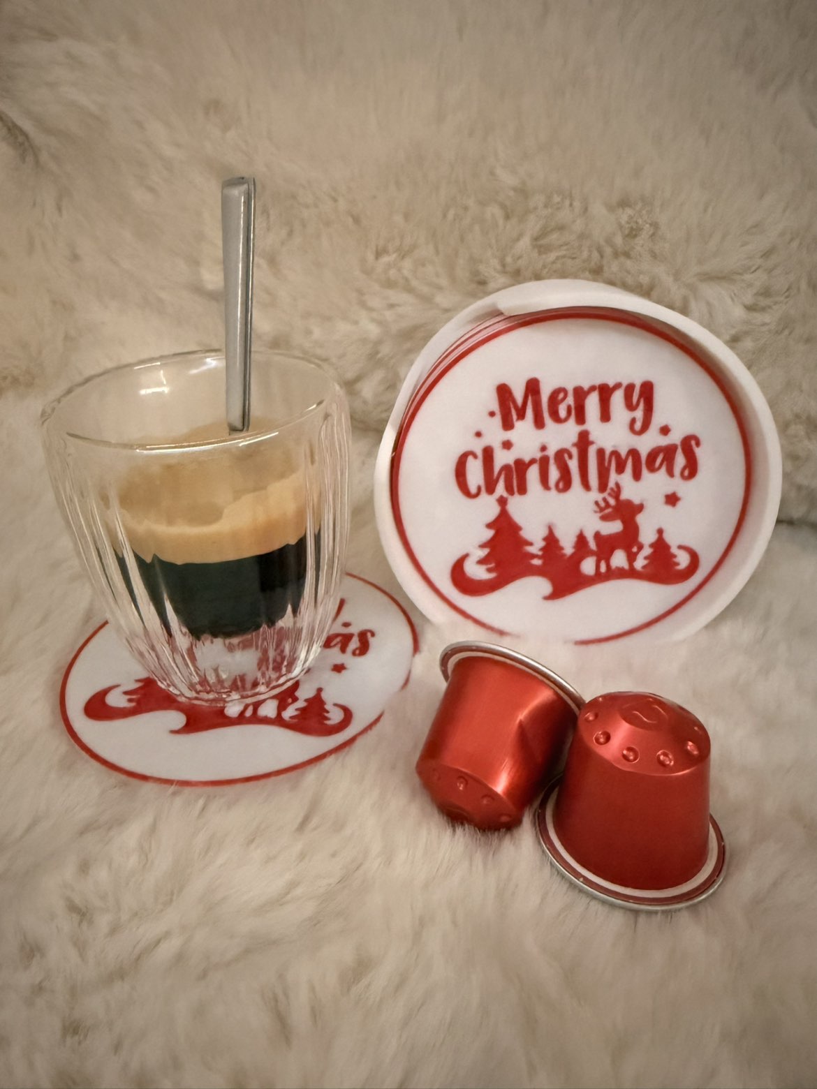 sous verre merry christmas